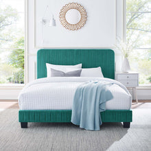 Load image into Gallery viewer, Celine Channel Tufted Performance Velvet King Platform Bed by Modway
