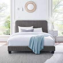 Load image into Gallery viewer, Celine Channel Tufted Performance Velvet Full Platform Bed by Modway
