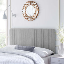 Load image into Gallery viewer, Milenna Channel Tufted Upholstered Fabric Full/Queen Headboard by Modway
