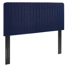 Load image into Gallery viewer, Milenna Channel Tufted Upholstered Fabric King/California King Headboard by Modway

