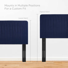 Load image into Gallery viewer, Milenna Channel Tufted Upholstered Fabric King/California King Headboard by Modway

