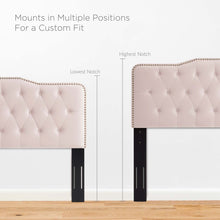 Load image into Gallery viewer, Sophia Tufted Performance Velvet Full/Queen Headboard
