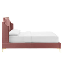 Load image into Gallery viewer, Daniella Performance Velvet Queen Platform Bed by Modway
