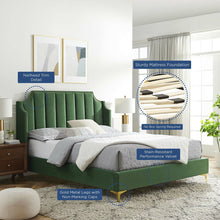 Load image into Gallery viewer, Daniella Performance Velvet Queen Platform Bed by Modway
