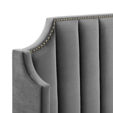 Load image into Gallery viewer, Daniella Performance Velvet Queen Platform Bed by Modway
