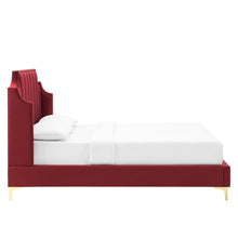 Load image into Gallery viewer, Daniella Performance Velvet Queen Platform Bed by Modway
