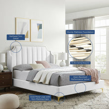 Load image into Gallery viewer, Daniella Performance Velvet Queen Platform Bed by Modway
