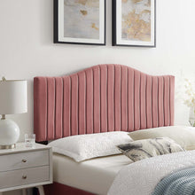 Load image into Gallery viewer, Brielle Channel Tufted Performance Velvet Full/Queen Headboard by Modway
