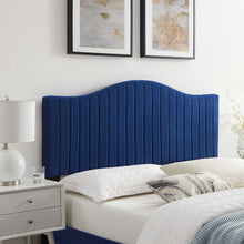 Load image into Gallery viewer, Brielle Channel Tufted Performance Velvet Full/Queen Headboard
