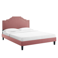 Load image into Gallery viewer, Adelaide Performance Velvet Queen Platform Bed by Modway
