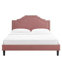 Load image into Gallery viewer, Adelaide Performance Velvet Queen Platform Bed by Modway
