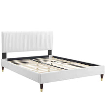 Load image into Gallery viewer, Peyton Performance Velvet Queen Platform Bed by Modway
