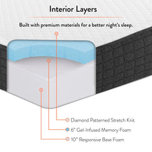 Load image into Gallery viewer, Aveline 16&quot; Memory Foam King Mattress by Modway
