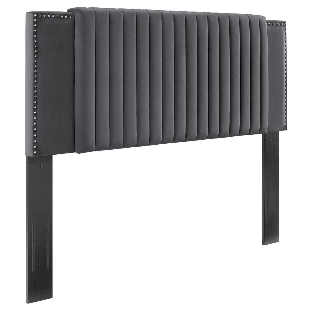 Felicity Channel Tufted Performance Velvet Twin Headboard by Modway