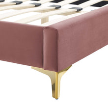 Load image into Gallery viewer, Current Performance Velvet Queen Platform Bed by Modway

