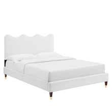 Load image into Gallery viewer, Current Performance Velvet Queen Platform Bed by Modway
