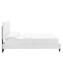 Load image into Gallery viewer, Current Performance Velvet Queen Platform Bed by Modway
