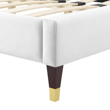 Load image into Gallery viewer, Current Performance Velvet Queen Platform Bed by Modway
