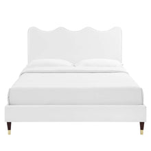 Load image into Gallery viewer, Current Performance Velvet Queen Platform Bed by Modway
