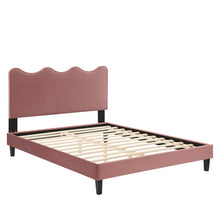 Load image into Gallery viewer, Current Performance Velvet Queen Platform Bed by Modway
