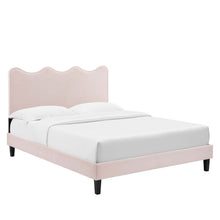 Load image into Gallery viewer, Current Performance Velvet Queen Platform Bed by Modway
