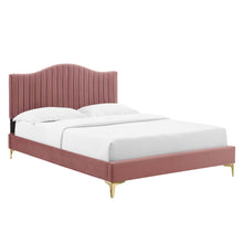 Load image into Gallery viewer, Juniper Channel Tufted Performance Velvet Queen Platform Bed by Modway
