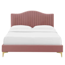 Load image into Gallery viewer, Juniper Channel Tufted Performance Velvet Queen Platform Bed by Modway

