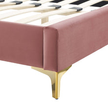 Load image into Gallery viewer, Juniper Channel Tufted Performance Velvet Twin Platform Bed by Modway
