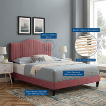 Load image into Gallery viewer, Juniper Channel Tufted Performance Velvet Twin Platform Bed by Modway
