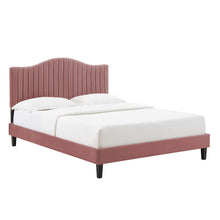 Load image into Gallery viewer, Juniper Channel Tufted Performance Velvet Twin Platform Bed by Modway
