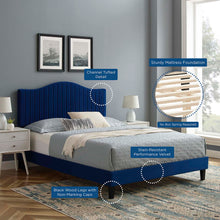 Load image into Gallery viewer, Juniper Channel Tufted Performance Velvet Full Platform Bed by Modway
