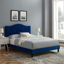 Load image into Gallery viewer, Juniper Channel Tufted Performance Velvet Full Platform Bed by Modway
