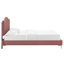 Load image into Gallery viewer, Juniper Channel Tufted Performance Velvet King Platform Bed by Modway
