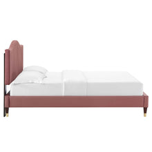 Load image into Gallery viewer, Juniper Channel Tufted Performance Velvet King Platform Bed by Modway
