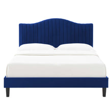 Load image into Gallery viewer, Juniper Channel Tufted Performance Velvet King Platform Bed by Modway
