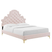 Load image into Gallery viewer, Gwyneth Tufted Performance Velvet Queen Platform Bed by Modway
