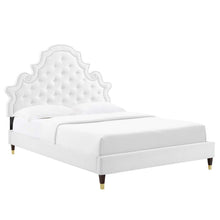 Load image into Gallery viewer, Gwyneth Tufted Performance Velvet Queen Platform Bed by Modway
