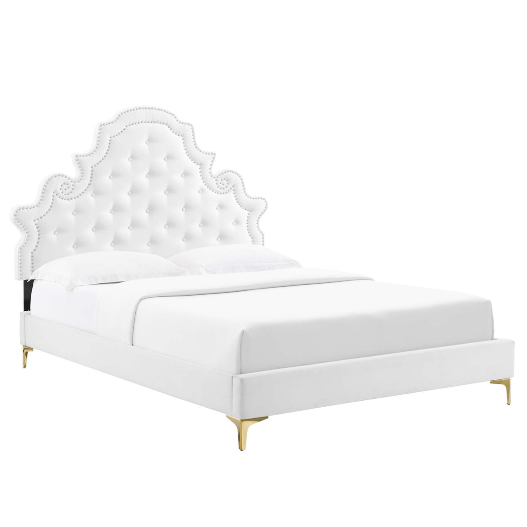 Gwyneth Tufted Performance Velvet Twin Platform Bed by Modway
