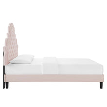 Load image into Gallery viewer, Gwyneth Tufted Performance Velvet Full Platform Bed
