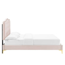 Load image into Gallery viewer, Amber Performance Velvet Queen Platform Bed by Modway

