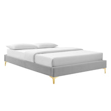 Load image into Gallery viewer, Amber Tufted Performance Velvet Twin Platform Bed by Modway
