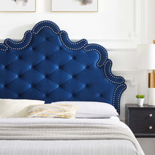 Load image into Gallery viewer, Sasha Button-Tufted Performance Velvet Twin Bed by Modway
