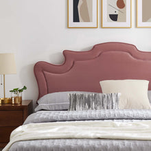 Load image into Gallery viewer, Neena Performance Velvet Twin Bed in Dusty Rose
