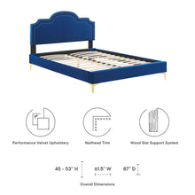 Load image into Gallery viewer, Aviana Performance Velvet Queen Bed by Modway
