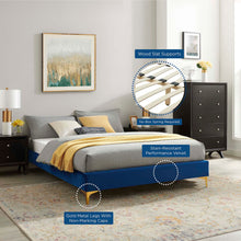 Load image into Gallery viewer, Liva Performance Velvet Queen Bed by Modway
