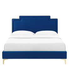 Load image into Gallery viewer, Liva Performance Velvet Queen Bed by Modway
