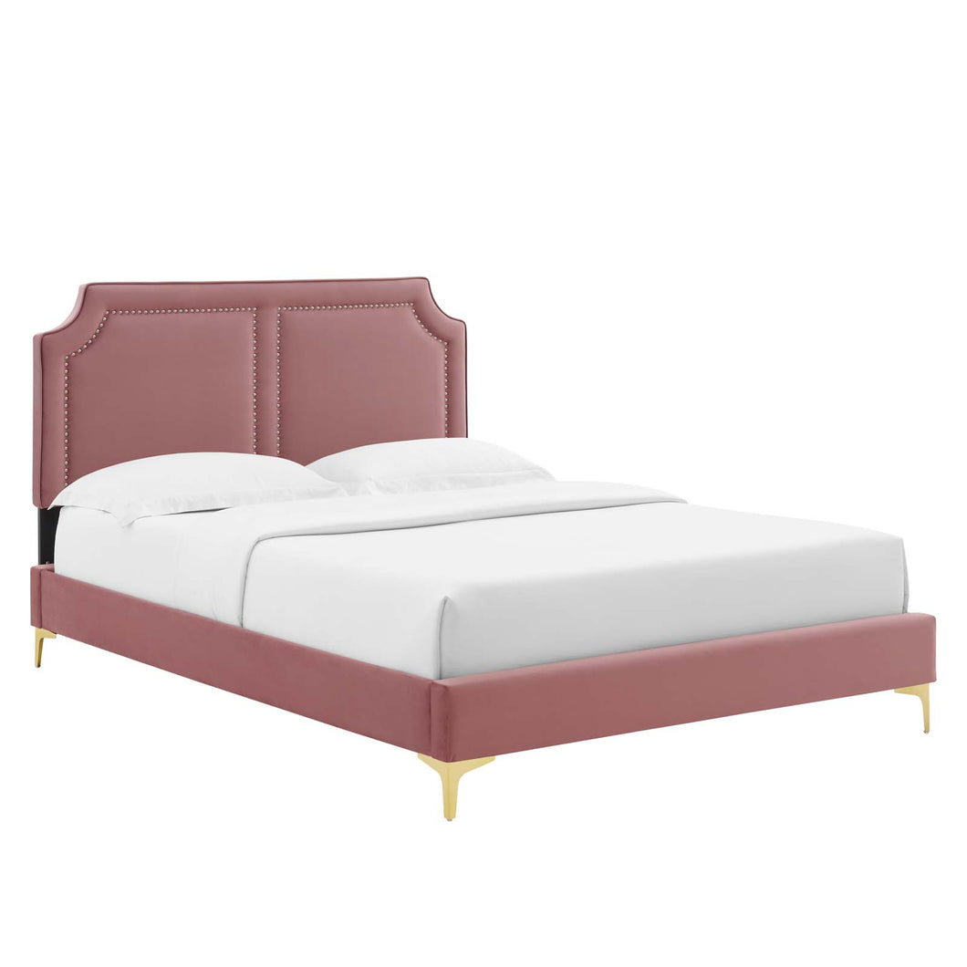 Novi Performance Velvet King Bed by Modway
