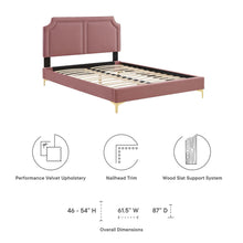 Load image into Gallery viewer, Novi Performance Velvet King Bed by Modway
