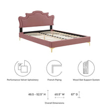 Load image into Gallery viewer, Neena Performance Velvet King Bed by Modway
