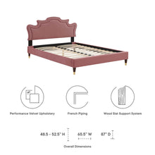 Load image into Gallery viewer, Neena Performance Velvet King Bed by Modway
